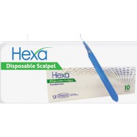 Hexa Disposable Stainless Steel Scalpels #10 10/Box