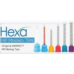 Hexa HP Style Mixing Tips - 1:1 / 2:1, Teal, Size Large (6.5mm) - 48 TIPS