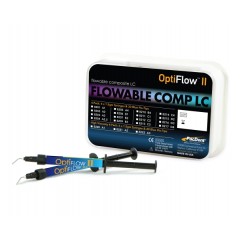 PacDent OptiFlow™ II, Flowable Composites, LC 4-pack: 4x 1.5 gm Syringes & 20 Blue Flo-Tips - B1